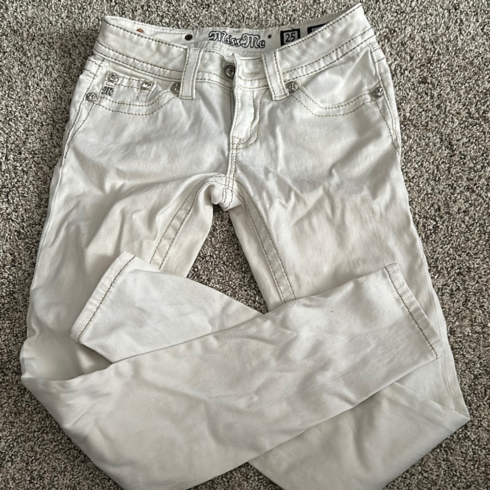 Miss Me White Jeans